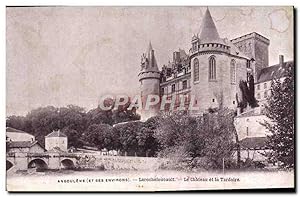 Carte Postale Ancienne Angouleme Larochefoucault Le Château Et La Tardoire Publicite Lait d'Appen...