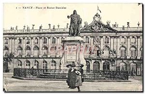 Carte Postale Ancienne Nancy Place Et Statue Stanislas