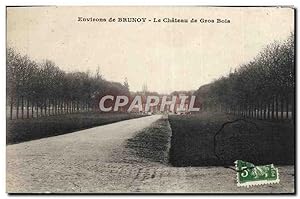 Carte Postale Ancienne Environs de Brunoy Le Château de gros Bois