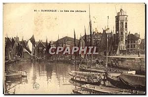 Carte Postale Ancienne Dunkerque La Cale Des Pecheurs Bateaux