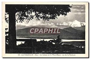 Carte Postale Ancienne La Faucille Gex Le Leman et le Mont Blanc