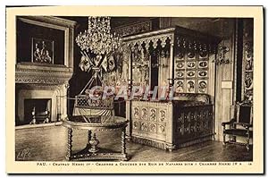 Carte Postale Ancienne Pau Château Henri IV Chambre a coucher des rois de Navarre