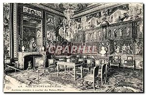Carte Postale Ancienne Palais De Fontainebleau Ancienne Chambre A Coucher Des Reines Meres