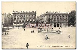 Carte Postale Ancienne Nancy La Place Stamislas Vers Le Théâtre