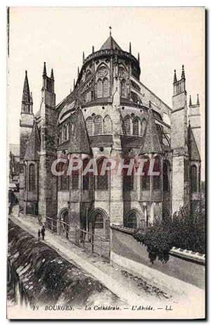 Carte Postale Ancienne Bourges La Cathédrale L'Abside