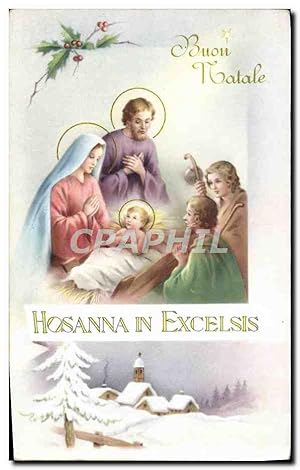 Carte Postale Ancienne Hosanna In Excelsis Christ