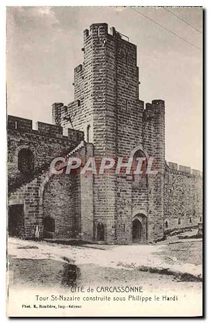 Carte Postale Ancienne Carcassonne Tour Saint Nazaire