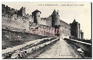 Carte Postale Ancienne Carcassonne Grande Cote De La Porte d'Aude