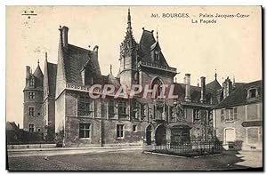 Carte Postale Ancienne Bourges Palais Jacques Coeur La façade