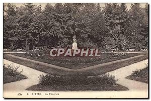 Carte Postale Ancienne Vittel La Roseraie