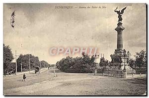 Carte Postale Ancienne Dunkerque Avenue Des Bains De Mer