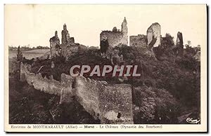 Carte Postale Ancienne Environs de Montmarault Murat Le Château Dynastie des Bourbons