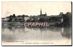 Carte Postale Ancienne Bergerac vue générale