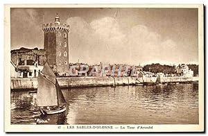 Carte Postale Ancienne Les Sables D'Olonne La Tour D'Arundel Bateau