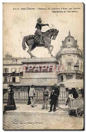 Carte Postale Ancienne Orleans Statue De Jeanne D'Arc Per Foyatier