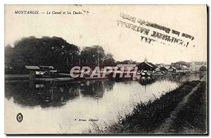 Carte Postale Ancienne Montargis Le Canal Et Les Docks