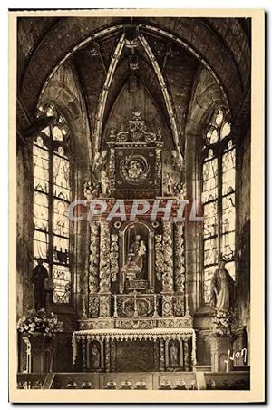 Carte Postale Ancienne Saint Thegonnec Autel De Saint Joseph