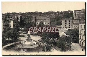 Carte Postale Ancienne Saint Etienne Place Du Palais Des Arts