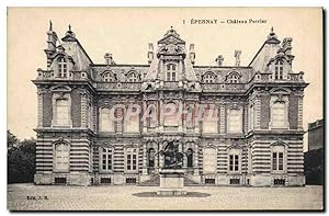 Carte Postale Ancienne Epernay Château Perrier