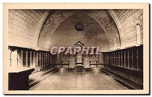 Carte Postale Ancienne Abbaye de Nd de Lerins île Saint Honorat Salle capitulaire