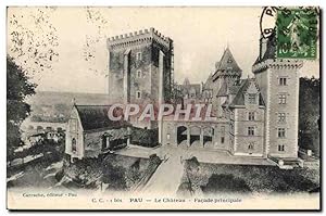 Carte Postale Ancienne Pau Le Château Façade Principale