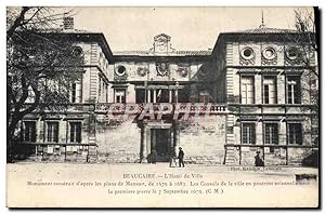Carte Postale Ancienne Beaucaire L'Hôtel De Ville