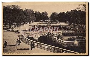 Carte Postale Ancienne Nimes Jardins De La Fontaine