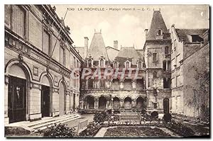 Carte Postale Ancienne La Rochelle Maison Henri II