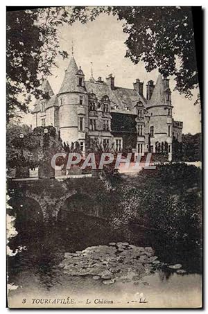 Carte Postale Ancienne Tourlaville Le Château