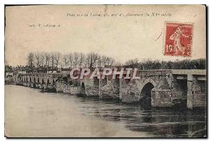 Carte Postale Ancienne Pont sur la Loire