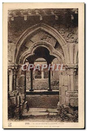 Carte Postale Ancienne St Bertrand de Comminges Porte ogivale dans le cloître