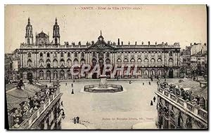 Carte Postale Ancienne Nanacy Hôtel de Ville