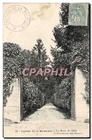 Carte Postale Ancienne Château De La Malmaison La Route De I'Exil Napoleon 1er