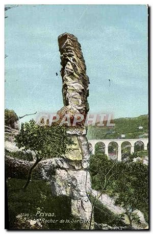 Image du vendeur pour Carte Postale Ancienne Privas Rocher de la Sorciere mis en vente par CPAPHIL