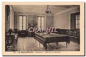 Carte Postale Ancienne La Sainte Baume Nazareth Salle Des Conferences