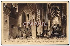 Carte Postale Ancienne LAMBALLE Intérieur de l'Eglise Notre Dame