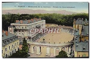 Carte Postale Ancienne Nancy Hemicycle De La Carriere Palais Du Gouvernement