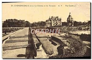 Carte Postale Ancienne Chenonceau Le Château Et Les Terrasses