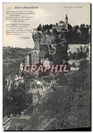 Carte Postale Ancienne Le Lot Rocamadour