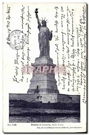 Carte Postale Ancienne Statue de la Liberté Statue of Liberty New York