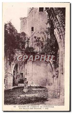 Carte Postale Ancienne Ancienne Abbaye De Jumieges La salle des gardes