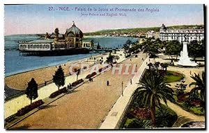 Carte Postale Ancienne Nice Palais De La Jetée Et Promenade Des Anglais