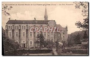 Carte Postale Ancienne Monastere De Sainte Marie De La Pierre Qui Vire les deux monasteres