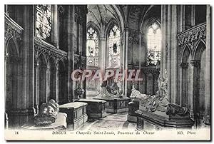 Carte Postale Ancienne Dreux Chapelle St Louis Pourtour du choeur