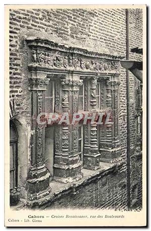 Carte Postale Ancienne Cahors Croisee Renaissance Rue Des Boulevards