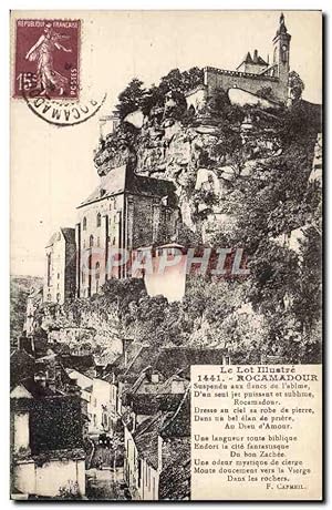 Carte Postale Ancienne Le Lot Rocamadour