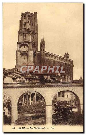 Carte Postale Ancienne Albi La cathédrale