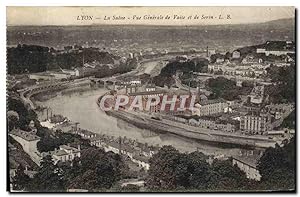Carte Postale Ancienne Lyon La Saone vue générale de Vaise et de Serin