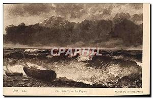 Bild des Verkufers fr Carte Postale Ancienne Courbet La Vague Paris Musee du Louvre zum Verkauf von CPAPHIL