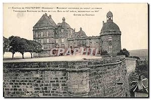 Carte Postale Ancienne Château De Hautefort Monument ou naquit le troubadour Bertrrand de Born